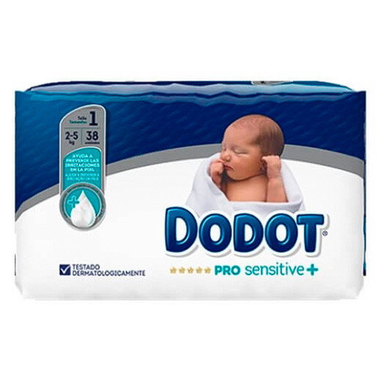 Imagen de Dodot pañal pro sensitive T/1 2-5kg 38uds